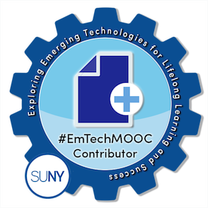 #EmTechMOOC Contributor badge