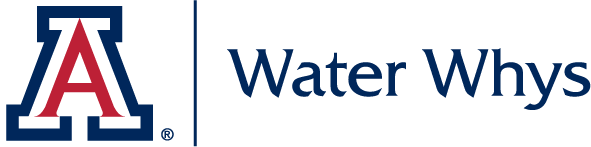 Logo Water Whys with A for the University of Arizona