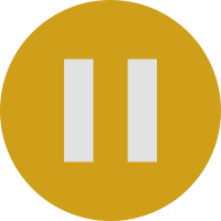 Yellow pause button icon